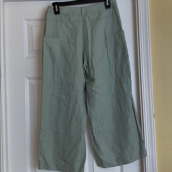 Two star dog linen crop pants size 4 - Picture 2 of 8